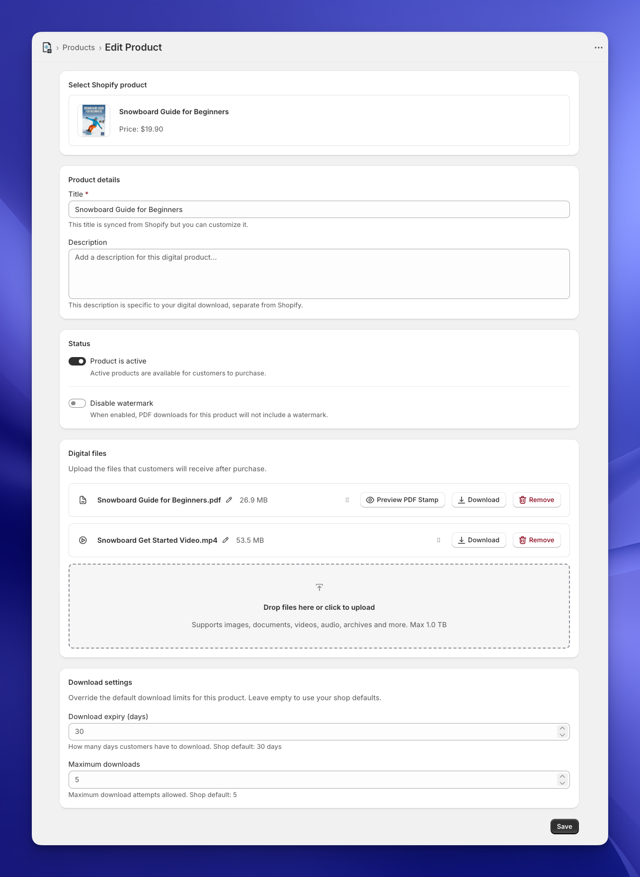 Products overview